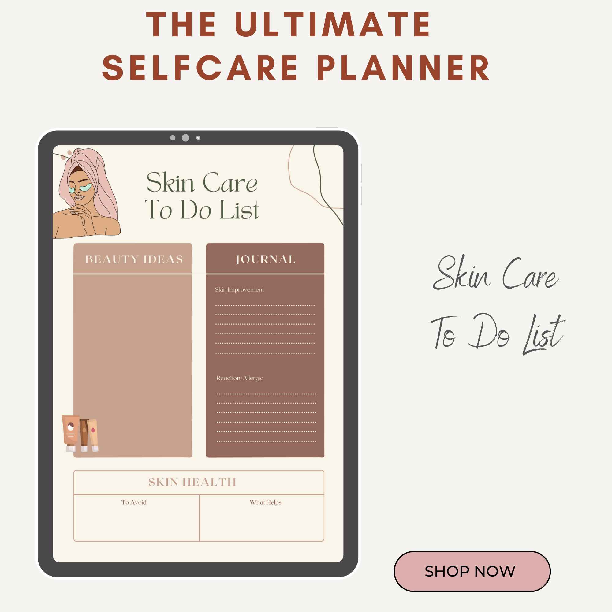 Self Care Canva Template Bundle